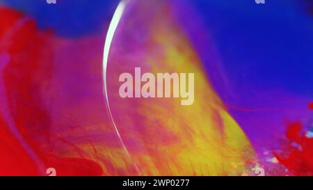 Farbe Wasserspritzer Farbe Nebel Ölflecken Tintenmischung Stockfoto