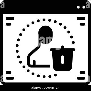 Symbol für Benutzer löschen, löschen Stock Vektor