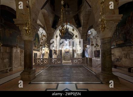 Kapelle der Heiligen Helena, Grabeskirche, Jerusalem, Israel Stockfoto