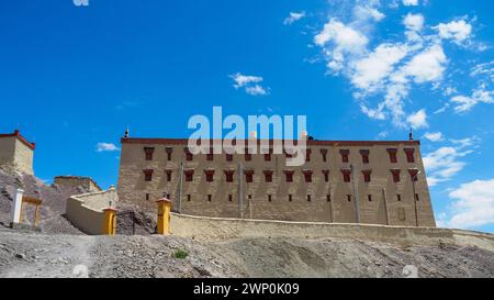 Altes Gebäude des Stok Monastery Gompa, etwa 15 km südlich der Stadt Leh gelegen. Stockfoto