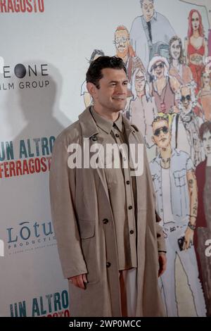 Rom, Italien. März 2024. Vinicio Marchioni nimmt am 4. März 2024 am Fotogespräch für den Film UN Altro Ferragosto in Rom Teil. (Foto: Luca Carlino/NurPhoto) Credit: NurPhoto SRL/Alamy Live News Stockfoto