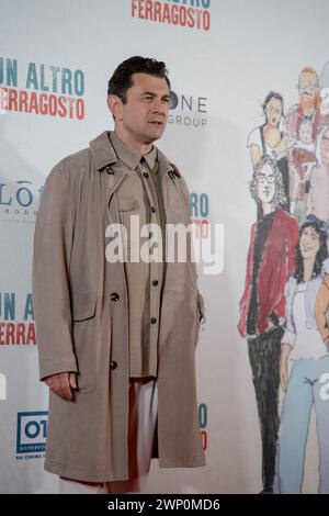 Rom, Italien. März 2024. Vinicio Marchioni nimmt am 4. März 2024 am Fotogespräch für den Film UN Altro Ferragosto in Rom Teil. (Foto: Luca Carlino/NurPhoto) Credit: NurPhoto SRL/Alamy Live News Stockfoto