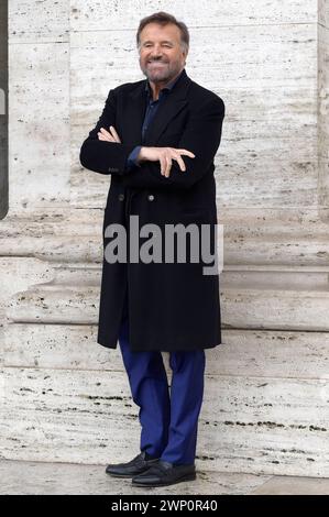 Christian de Sica beim Photocall zum Kinofilm 'UN altro Ferragosto' im Space Cinema Moderno. Rom, 04.03.2024 Stockfoto