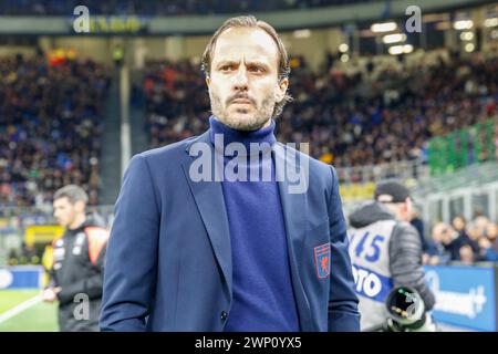 Mailand, Italien - 4. märz 2024 - FC Internazionale-Genua Serie A - alberto gilardino Cheftrainer genua Credit: Kines Milano/Alamy Live News Stockfoto