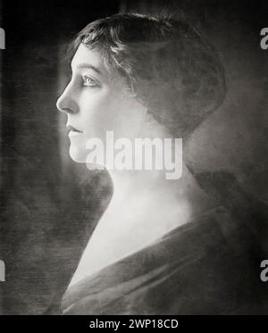 Lillie Langtry (1853–1929), britische Sozialistin, Schauspielerin und Produzentin, Porträtfotografie des Bain News Service, 1910-1920 Stockfoto