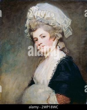 Mary Robinson (geborene Darby, 1757–1800), auch „Perdita“ genannt, englische Schauspielerin, Dichterin, Dramatikerin, und Geliebte von George IV. von Großbritannien, Porträtgemälde in Öl auf Leinwand von George Romney, 1780-1781 Stockfoto