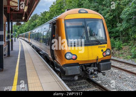 Netzwerk Bahnhofsbahnsteig Dorridge West midlands england großbritannien Stockfoto