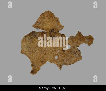 Fragment eines Manuskriptfolios eines unbekannten Schriftstellers oder Kopisten, datiert zwischen dem 9. Und 14. Jahrhundert, Teil der nubischen Sammlung. Stockfoto