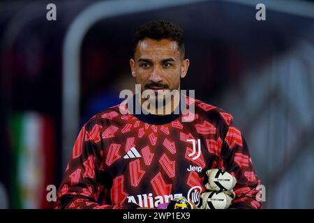 Neapel, Italien. März 2024. Danilo von Juventus FC während des Spiels zwischen SSC Napoli und Juventus FC im Stadio Diego Armando Maradona am 3. März 2024 in Neapel Credit: Giuseppe Maffia/Alamy Live News Stockfoto