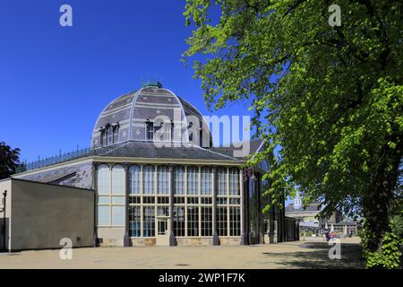 Die Teestuben in den Pavilion Gardens, Spa Town of Buxton, Peak District National Park, Derbyshire, England, Großbritannien Stockfoto