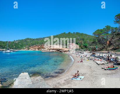 Cala Salada, Ibiza, Balearen, Spanien Stockfoto