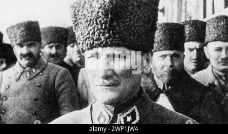 MUSTAFA KEMAL ATATÜRK ( ca. 1881-1938) erster Präsident der Türkei Stockfoto
