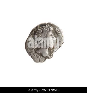 Denarmünzen, die zwischen 170 und 171 n. Chr. während der Regierungszeit von Marcus Aurelius geprägt wurden und im Römischen Reich als Silberwährung fungierten. Stockfoto