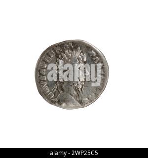 Denar; Lucius Werus (130-169; römischer Kaiser 161-169); 166 (166-00-00-166-00-00); Stockfoto