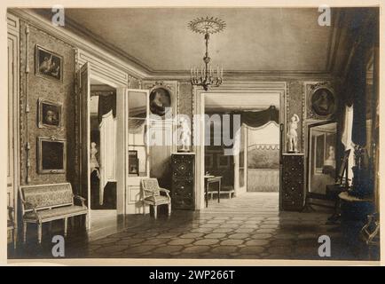 Bildfotografie: Marcin Zaleski (1796-1877), im dritten Schlafzimmer des Königs in Paś in Azienki, 1847; Nofok-Sowi Ski, Stanis Aw (FL. CA 1912-CA 1916); um 1914 (vor dem 30. November 1916) (1912-00-1915-00-00); Warschau (Woiwowowowodschaft Masowien), polnische Architektur, Palast, Innenraum Stockfoto