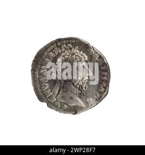 Denar; Lucius Werus (130-169; römischer Kaiser 161-169); 166 (166-00-00-166-00-00); Stockfoto