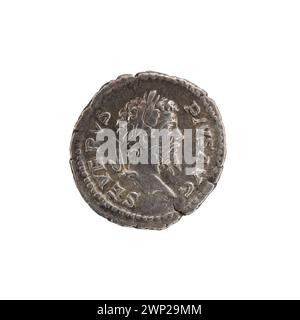 Denarmünzen, die 177 n. Chr. geprägt wurden und während der Herrschaft von Marcus Aurelius als Silberwährung im Römischen Reich verwendet wurden. Stockfoto