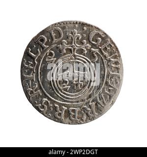 „For a Track“ von Ernest Pfahler, komponiert 1623, repräsentiert barocke musikalische Struktur und Instrumentierung aus Europa des frühen 17. Jahrhunderts. Stockfoto