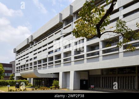 Kurashiki City Art Museum, ehemaliger Kurashiki City Hall (Tange Kenzo, 1960); Okayama Präfektur, Japan Stockfoto