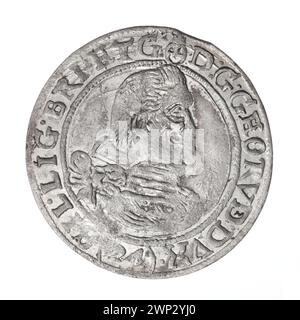 24 Krajcary; Jerzy Rudolf (KSI Legnica-Brzeski; 1595-1653); 1622 (1622-00-1622-00); Jerzy Rudolf (Prinz Legnica - 1595-1653), Jerzy Rudolf (Prinz Legnica - 1595-1653) - Ikonographie, Piastowie (Familie), dar (Provenienz), Brestry Fürstentum Legnica (Wappen, Fürstentum Legeskie, Portraits vierspuriges Wappen, Schilde, Wappen, Wappen unter der Mitte des Prinzen Stockfoto