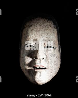 Naki-ZOH, Fushikizoh, eine alte traditionelle Maske aus dem japanischen Noh Theater Stockfoto