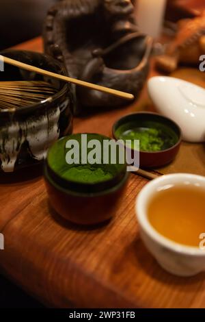 Verschwommener Hintergrund - japanische Teeparty Stockfoto