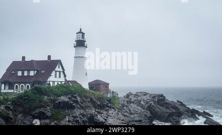 Das Portland Head Light in Portland, Maine, USA Stockfoto