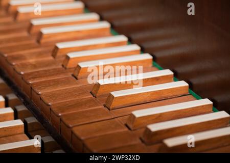 Tiancatur eines Cembalo Stockfoto