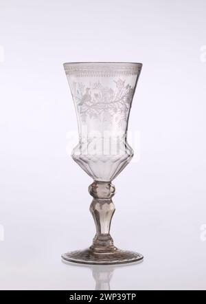 Cup; Naliboki (Glashütte; 1722-1862), Urzecze (Huta Zwierciadlana; 1737-1846); 3. Übung des 18. Jahrhunderts (1750-00-00-1775-00-00);Rusiecki-Ursyn, Stanisław (1862-1944)-Sammlung, Geschenk (Provenienz) Stockfoto