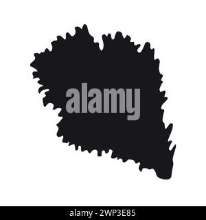 Vektor Hand gezeichnete Salatblatt Silhouette Stock Vektor