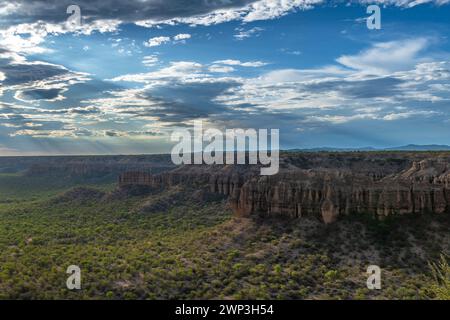 Blick auf das Ugab-Tal und die Terrassen, Damaraland, Namibia Stockfoto