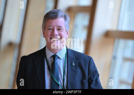 Edinburgh Schottland, Vereinigtes Königreich 05. März 2024. Keith Brown im schottischen Parlament. Credit sst/alamy Live News Stockfoto