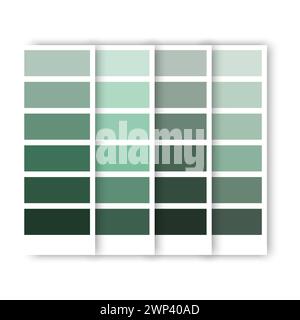 Farbenfrohe türkisfarbene Palette für digitales Tapetendesign. Sommer-STYLE. Farbenfrohe Palette. Vektorabbildung. Rohbild. EPS 10. Stock Vektor