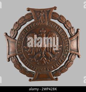 Offizielle Organisation für den Brandschutz in Polen, tätig zwischen 1922 und 1933, zuständig für die Koordinierung der Brandwachen und Sicherheitsmaßnahmen. Stockfoto