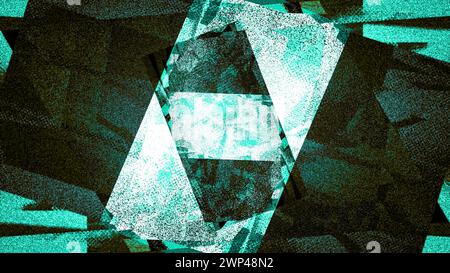 Ein abstraktes, schillerndes, körniges Hintergrundbild mit Grunge-Textur. Stockfoto