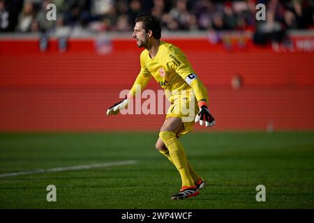 Torhüter Kevin Trapp Eintracht Frankfurt SGE (01) Action, Voith-Arena, Heidenheim, Baden-Württemberg, Deutschland Stockfoto