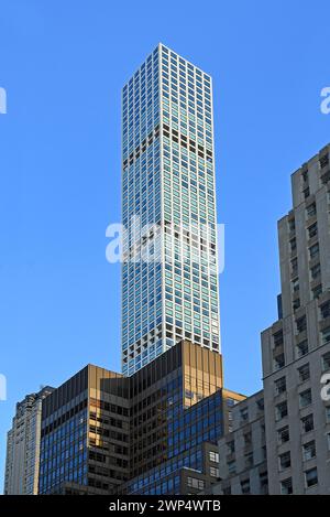 Wohnturm 432 Park Avenue, New York, Midtown Manhattan, New York City, New York, USA Stockfoto