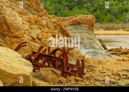 Sandstrände auf der Insel Rab in Kroatien Stadt Lopar Stockfoto