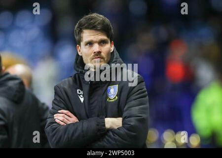 Sheffield, Großbritannien. März 2024. Sheffield Wednesday Manager Danny Rohl während des Sheffield Wednesday FC gegen Plymouth Argyle FC im Hillsborough Stadium, Sheffield, England, Großbritannien am 5. März 2024 Credit: Every Second Media/Alamy Live News Stockfoto