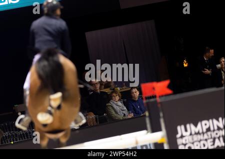 Bordeaux, Frankreich - 2. Februar 2024. Bilder aus Jumping International Bordeaux. Mette Holm/ATLAS MEDIA KANADA. Stockfoto