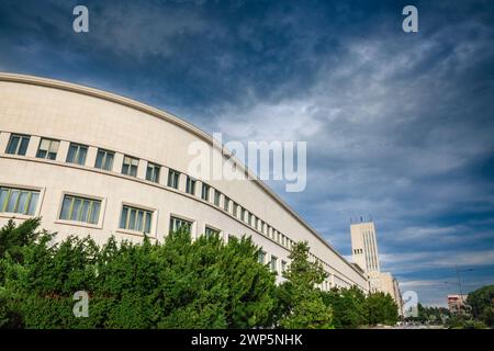 Bild des Novi Sad Baninsula Palastes. Der Palast von BanHerzegowina, umgangssprachlich als BanHerzegovina bekannt, in Novi Sad, der Hauptstadt der autonomen Provinz Vojvod Stockfoto