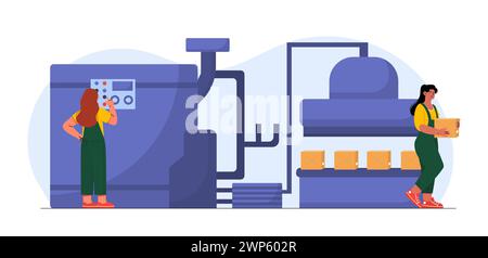 Frauen beim Fördervektorkonzept Stock Vektor
