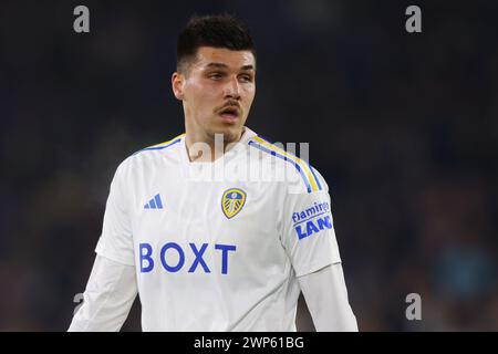 Leeds, Großbritannien. März 2024. Joel Piroe von Leeds United während des Sky Bet Championship Matches in Elland Road, Leeds. Der Bildnachweis sollte lauten: Gary Oakley/Sportimage Credit: Sportimage Ltd/Alamy Live News Stockfoto