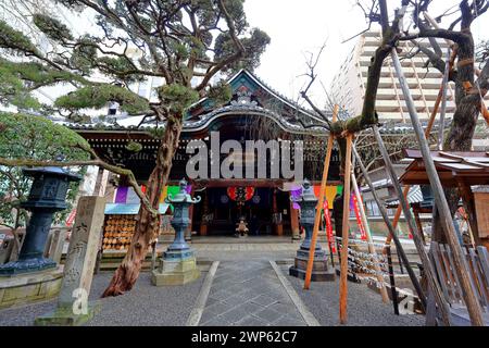 Chohoji (Rokkakudo) Tempel, ein historischer sechseckiger buddhistischer Tempel in Donomaecho, Nakagyo, Kyoto, Japan Stockfoto