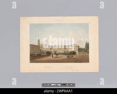 Blick auf die Bischöfe von Pał Vilnius mit Blick auf die Sternwarte von Vilnius; Benoist, Philippe (1813 1905), Lemercier, Benard et Cie (Paris vor 1860 (1855-00-00-1860-00-00); Stockfoto