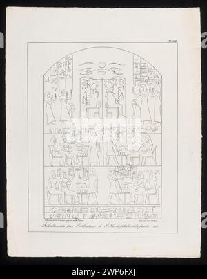 Stella, entdeckt von Jean-Jacques Rifaud im östlichen Teil der Philae-Insel, Ägypten, 1830 von Bouneau und Rifaud dokumentiert. Stockfoto