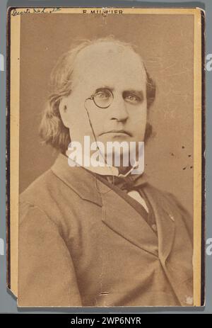 LeConte de Lisles Büstenporträt von Mulnier um 1875 zeigt den französischen Dichter und Philosophen, der in der Sammlung Aleksander Rajchman aufbewahrt wurde. Stockfoto