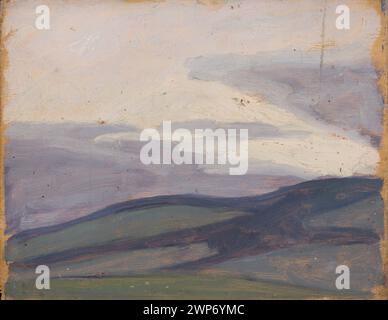 Podgór Landschaft; Rembowski, Jan (1879-1923); Anfang des 20. Jahrhunderts (1901-00-00-1910-00-00); Jungpolen (Stil), Partage Plus, dar (Provenienz) Stockfoto