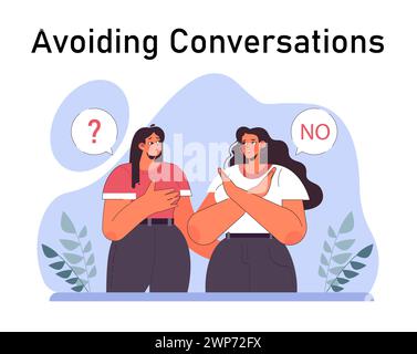 Posttraumatische Belastungsstörung. Weibliche Persönlichkeit, die an psychischen Störungen leidet, mit Verzweiflung, Angst und Schmerz umzugehen. Angst- und Depressionskrankheit. Illustration des flachen Vektors Stock Vektor