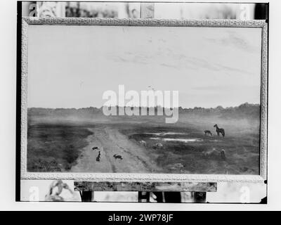 Bildfotografie: Józef Chełmoński (1849-1914), Abend, 1906, Öl, Leinwand, Künstler [Malerei derzeit fehlt]; Unbekannt, Gesellschaft zur Förderung der bildenden Künste (Warschau; 1860-1940); 1907 (1907-00-00-1907-00-00); Stockfoto